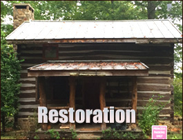 Historic Log Cabin Restoration  Ozark, Alabama